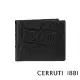 【Cerruti 1881】限量2折 義大利頂級小牛皮8卡短夾 全新專櫃展示品(黑色 CEPU05412M)