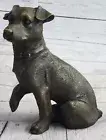 Adorable Labrador puppy Bronze Art Deco Sculpture Figurine Dog Statue Decor Sale