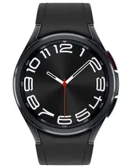 Samsung Galaxy Watch6 - 16GB - Bluetooth + LTE - 43mm - Black - Classic (Stainless Steel) - Black - Sports Band - Fluoroelastomer - Refurbished (Excellent Condition)
