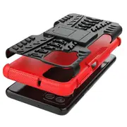 For Samsung Galaxy A22 4G Heavy Duty Case Shockproof Rugged Protective Cover (Red)