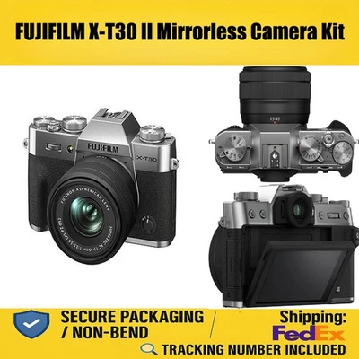 FUJIFILM X-T30 II Mirrorless XC15-45mm Kit X-Mount 26MP Japan New Fast Ship