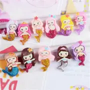 2-3cm Mix Glitter Mermaid Resin Embellishment Flat Back Cabochon Decor 20 Pack