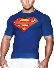 [GYM GALA] Men's Short Sleeve Super Hero Casual and Sports t Shirt Compression Shirt