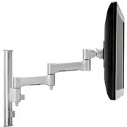 Atdec Mounting Arm for Flat Panel Display, Monitor, POS Display, Curved Screen Display, Notebook, Tablet - Silver - Landscape/Portrait - Height - 1 -