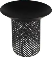 Ignite 56cm Steel Round Firepit Planter with Mesh Stand, Ideal for Outdoor