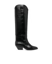 Isabel Marant Denvee Pointed Toe Knee-High Boots 36,37,38,39,40,41 Black