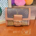 免運 二手現貨 LV DAUPHINE 短款錢包 經典老花三折短夾 零錢包 M68725 路易威登達芙妮錢包