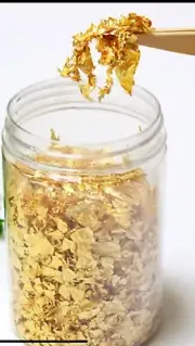 24K Edible Gold Flakes For Honey, Chocolates And Sweets Products
