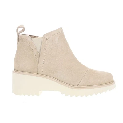 TOMS Maude Round Toe Wedge Chelsea Booties Womens Beige Casual Boots 10020069T-1