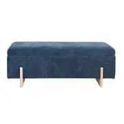 Sara Storage Bench Mineral Blue