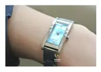 在飛比找Yahoo!奇摩拍賣優惠-東方ORIENT  長方形小錶徑-藍蝶貝面盤女錶☆公司貨_實