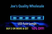 (15)BLUE LED 8V FUSE LAMPS 29MM/METER/QRX/QR/ 6060 7070 8080 9090 5050 DB Sansui