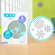 Todo Hotfoil Plate Classic Flower Stack