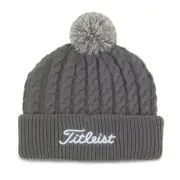 Women's Titleist Golf 2021 Cable Knit Pom Pom Winter Toboggan / Hat COLOR: Gray