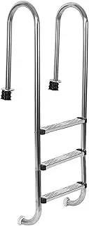 Pool Ladder,Preventing Slips Heavy Duty Steps,2/3-Step Double Handrails Stairs,for Pools of Any Indoor and Outdoor,Bearing Weight 250kg(1550x500x180mm)