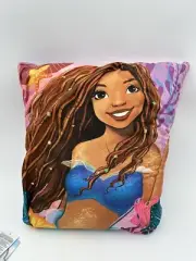 Disney Store The Little Mermaid Blanket Pillow, Live Action Film Ariel Flounder