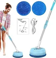 Cordless Electric Mop - 180-degree Rotation Cordless Floor Steamer - Convenient Detachable Handheld for Laminate/Hardwood/Tiles/Carpet Kitchen Lippsy