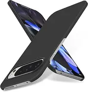 [RUNGOS] Slim Fit for Google Pixel 9 Pro XL Case [Ultra Thin as No Cover on] [Matte Skin Feel] [Anti-Slip & Sweat-Proof] Protective Cover for Google Pixel 9 Pro XL Phone Case 6.8 inches 2024, Black