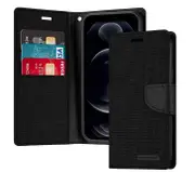 For iPhone 13 Pro Wallet Flip Denim Case Cover