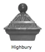 Aluminium Post Decorative Cap for Metal or Timber Post Size 150x150mm - Highbury