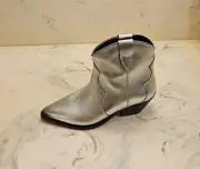New! Isabel Marant 'Dewina' Metallic Ankle Boots Womens 10 US 40 Eur. MSRP $850