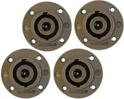 4 speakon compatible speaker connectors surface panel mount 8 pole conductor