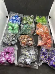 84pc Polyhedral RPG Dice Set 12 Colors, D&D Role Playing Game Dice