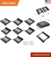 8Pcs 2.5" to 3.5" SSD HDD Mounting Bracket - Durable Metal - Easy Installation