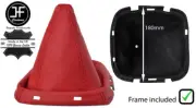 RED REAL LEATHER GEAR BOOT WITH PLASTIC FRAME FITS NISSAN NAVARA 2005-2012
