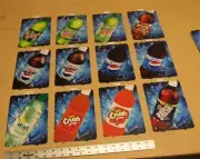 soda vending machine flavor labels strips, qty. 12 for 1 price - New