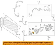 KIA OEM 07-08 Rondo A/C AC Condenser/Compressor/Line-Pulley Snap Ring 976451G000 (for: Kia)