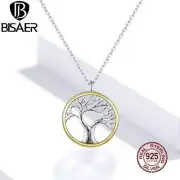 BISAER Elegant 925 Sterling Silver Norse Tree of Life Necklace / Pendant -Ladies