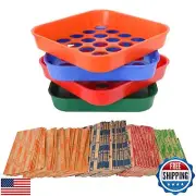 ESSENTIAL Coin Sorters Tray, 4 Color-Coded Coin Sorting Tray with 160 Assorte