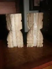 Classic Marble Chess Piece Book Ends