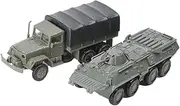 1/72 Plastic Mount M35 Truck &80 Tank Model Scene Building Souvenirs