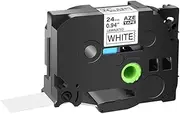Tavice Compatible Laminated Label Tape Generic TZc-251 for Brother P-Touch Black On White 24mm