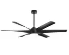 Lamober Wilfred 65 in. Indoor Black Ceiling Fan Integrated LED Light w/ Remote N