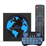 Android TV Box 11.0, 4GB RAM 64GB ROM S905W2 Quad Core 64Bit Android Box Supports 2.4G+5G Dual WiFi BT 4.0 USB 3.0 Ultral 3D 4K Smart TV Box with Wireless Mini Keyboard,4gb+32gb
