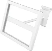 Set of 6 Wire Grid Sign Holder White Holds 7" x 5 ½" High Signs Metal Grid Wall