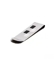 [Cudworth] Polished Stainless Steel Enamel Money Clip in Silver
