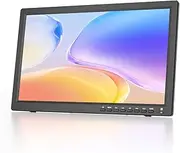 19 Inch Portable TV With Freeview Antenna, 1080P LED Small Monitor, HDMI Input, AV Input, USB Port, Built-in Stand for Caravan, Motorhome, Kitchen, Bedroom (No Battery)