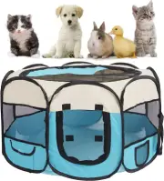 Pet Puppy Dog Playpen Cat Playpen Small Dog Cat Tent Crates Cage 29X29X16 Pet Ca