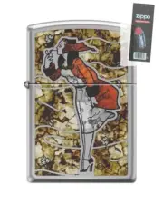Zippo 57484 Windy Varga leaves fusion icon Lighter + FLINT PACK
