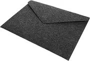 jojofuny Felt File Folders Portable Document Carrier Bag Dark Grey Paper Organizer with Button Closure for Office School and Business Travel Stylish and Felt Holder