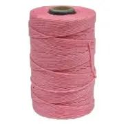 Irish Waxed Linen Thread Lt Rose 43670 50gr,100y Pink 4Ply Jewelry Cord Crawford