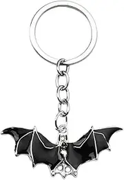 [Kilener] Bat Keychain Halloween Keychain Charms Gothic Keychains for Men Women Keychain for Car Keys Purse Handbag Accessories Halloween Gifts for Women Men Bat Wing Keychain Punk Rock Keychains