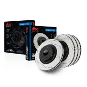 DBA Front + Rear Street T2 Slotted Brake Rotors for Toyota Blade GRE156R 3.4L