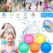 Reusable Water Balloons Quick Fill Splash Bomb Balls Kids Outdoor Pool Toys AU