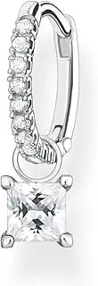 [Thomas Sabo] Single hoop earring with white stones silver