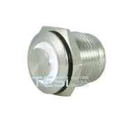 Tesi FILO 16MM LED Momentary Push Button Guitar Kill Switch Stnls Steel/White